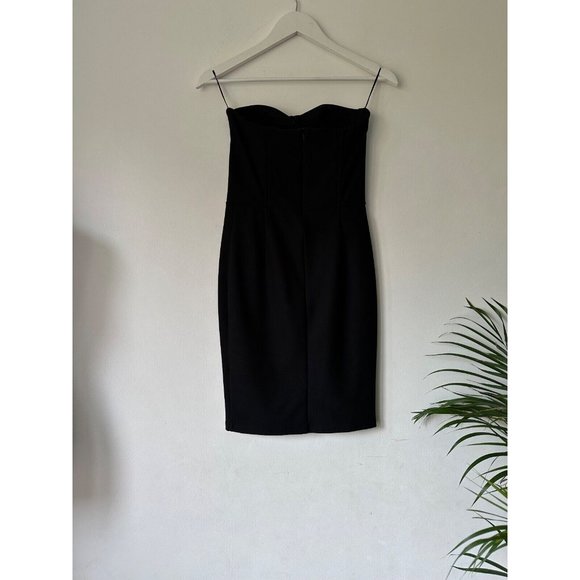 Topshop Black Bandeau Bodycon Dress Sizes 6, 8, 10 - Picture 3 of 3